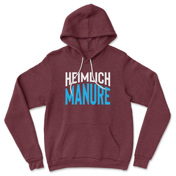 Heimlich Manure Hoodie in Heather Maroon color
